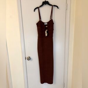NWT Runaway the Label Knit Maxi Dress w/ Beading - US 8